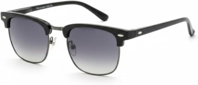 óculos de Sol Polo London Club, estilo Club Master Quadrado Com Lentes Fume Preto contm com Case ECO, Unissex