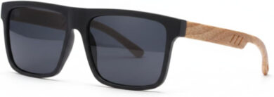 Óculos de Sol Masculino Quadrado Estilo Madeira e Bambu Bamboo UV400