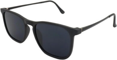 Óculos de Sol Quadrado Premium Masculino Proteo UV400 Original (Preto Fosco)