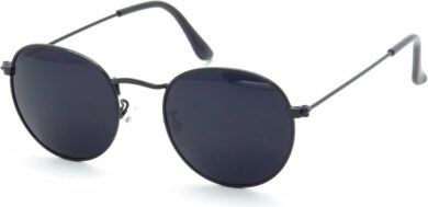 Óculos de Sol Redondo Unissex Polo London Club com Lente UV400 e Case em Couro ECO