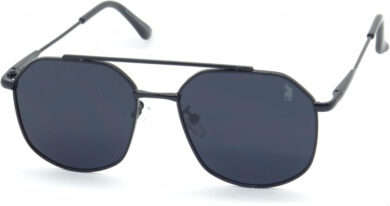 Óculos de Sol Aviador Casual Unissex Polo London Club em Metal Stainless Steel com Lente de Policarbonato UV400